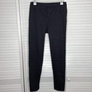 ‘Sanctuary’ Fine checkered print ‘jegging’ dress pant with skinny ankle.